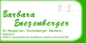 barbara enczenberger business card